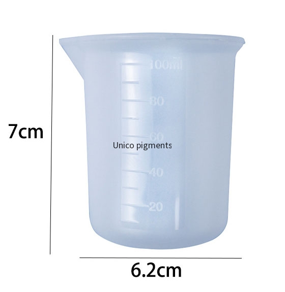 Precision 100ml Silicone Measuring Cups | Heat-Resistant & Flexible