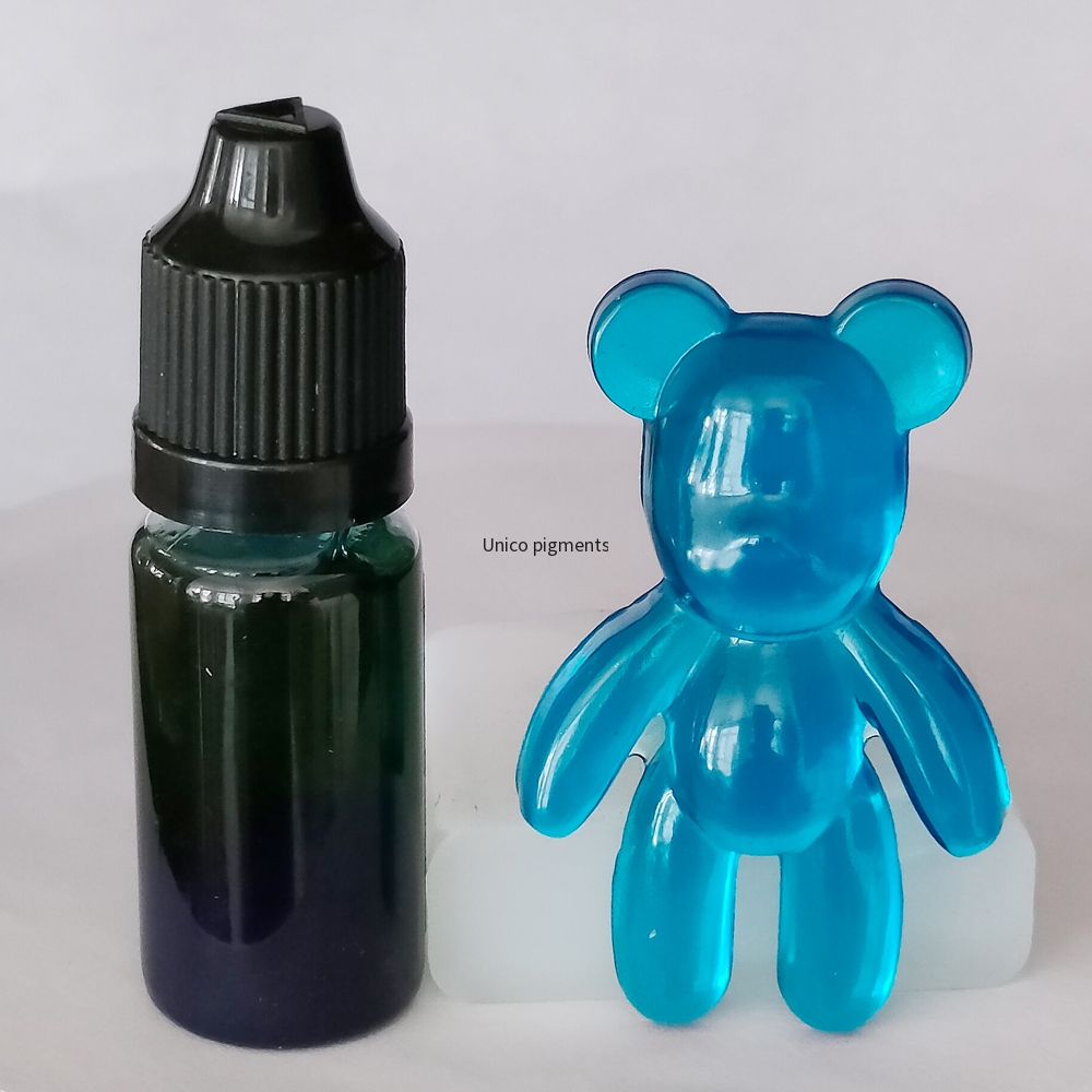 UNICO Liquid Color Pigments resin dye alcohol inks Peacock Blue for Epoxy Resin Art creations Jewelry soap candles